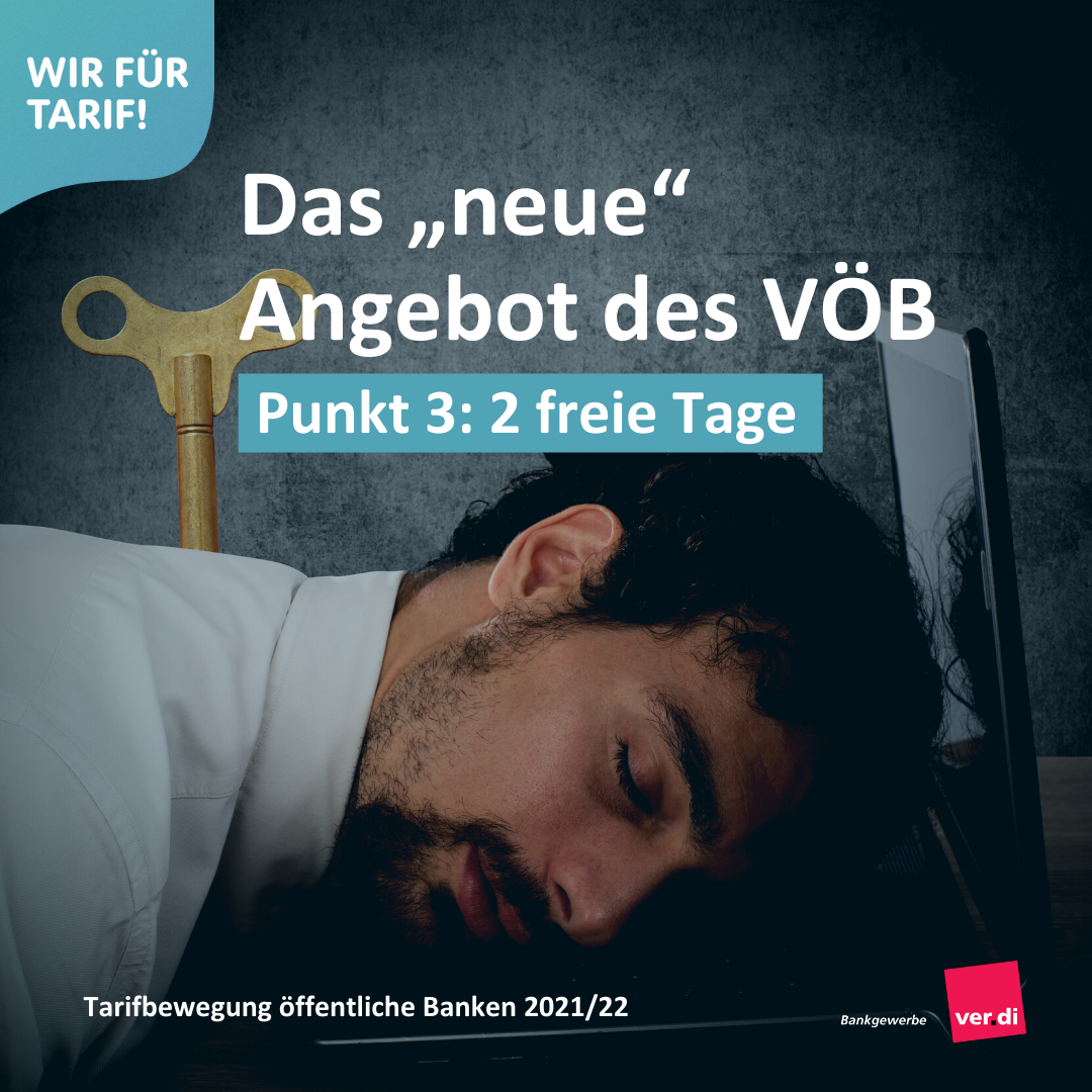 Das Neue Angebot Des VÖB. Punkt 3: Zwei Freie Tage - Wir Für Tarif