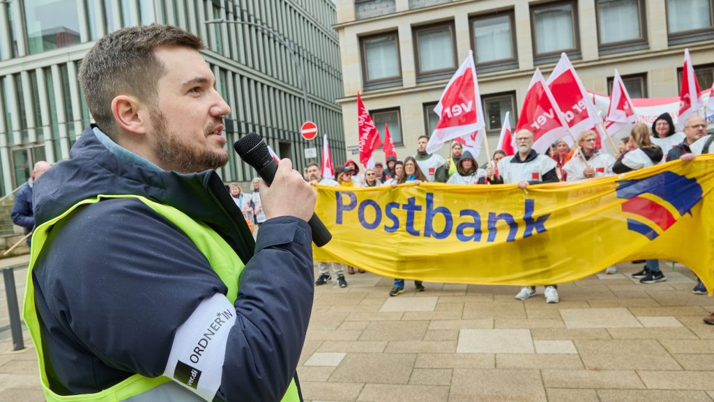 Verdi Warnstreik Postbank